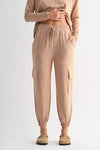 Brushed Hacci Cargo Lounge Jogger Pant