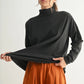 Pima Cotton Slouchy Turtleneck
