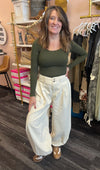 Cream Boho Pant