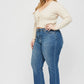 Curvy High Rise Straight Leg Hem