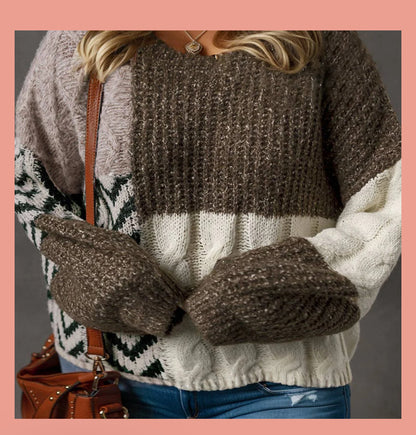 Multi pattern Sweater