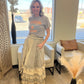 Grey Ruffled Tiered Skirt