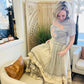 Grey Ruffled Tiered Skirt