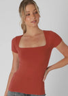 Rust Cap Sleeve