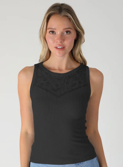 Black Mesh Tank