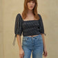 Puff Sleeve Crop Top