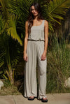 Sleeveless Swoop Neck Jumpsuit