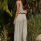 Sleeveless Swoop Neck Jumpsuit
