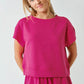 Ribbed Pink Short Set