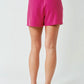 Ribbed Pink Short Set
