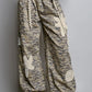 Grey Camo Floral Patch Pant