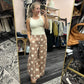Polka Dot Washed Tulip Pants