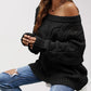 Black oversized off the shoulder Sweater