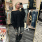 Black oversized off the shoulder Sweater