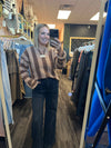 Textured Striped Sweatshirt