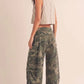 Camo Ruched Barrel Pants