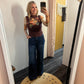 Floral Mesh Top