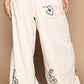 Embroidered Detail Designer Pants