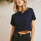 Short Sleeve Crop Basic T