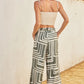 Printed Wide Leg Pant