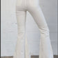 Cream Flare Denim Pant