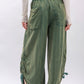 Side Ruched Loos Fit Pants