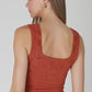 Double Lace Square Crop Tank