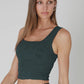 Double Lace Square Crop Tank