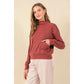 French Terry Funnel Neck Sweatshirt
