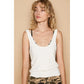 Front Pocket Ribbed Tank Top