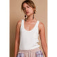 Front Pocket Ribbed Tank Top