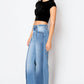 TUMMY CONTROL 90'S VINTAGE HIGH RISE STRETCH FLARED JEANS
