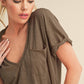 Zoie V-Neck Short Sleeve Top