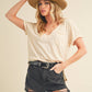 Zoie V-Neck Short Sleeve Top