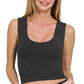 Double Layered Cropped Tank Top