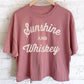 SUNSHINE AND WHISKEY GRAPHIC LONG CROP TOP