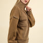 Contrast Henley Sweatshirt