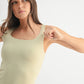 Lycra-Blend Square Neck Active Tank