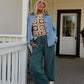 Solie Cinched Pants - Green Olive