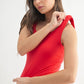 Lycra-Blend Square Neck Active Tank