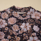 66 Floral Print Mesh Mock Neck Long Sleeve Top (S-XL)