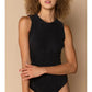 Bust Binding Ribbed Sleeveless Bodysuit