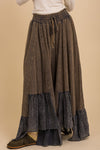Elastic Waist Band with String Washed Pants