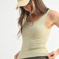 Lycra-Blend Square Neck Active Tank