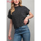 DROP SHOULDER RIB-KNIT SWEATER image 1