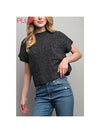 DROP SHOULDER RIB-KNIT SWEATER image 1