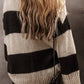 Colorblock Loose Pullover Sweater