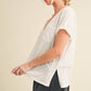 Zoie V-Neck Short Sleeve Top