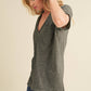 Zoie V-Neck Short Sleeve Top