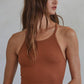 Seamless Sleeveless Halter Neck Top